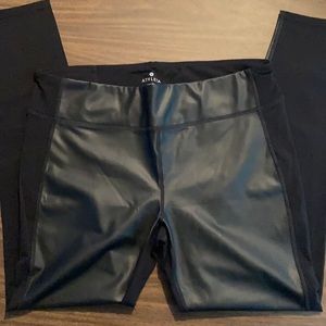 Athleta Faux Leather Gleam Leggings